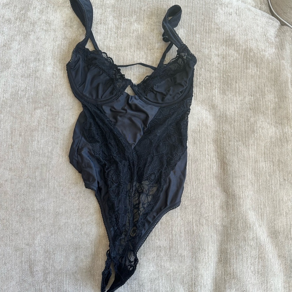 Urban Outfitters Black Corset bodysuit XS